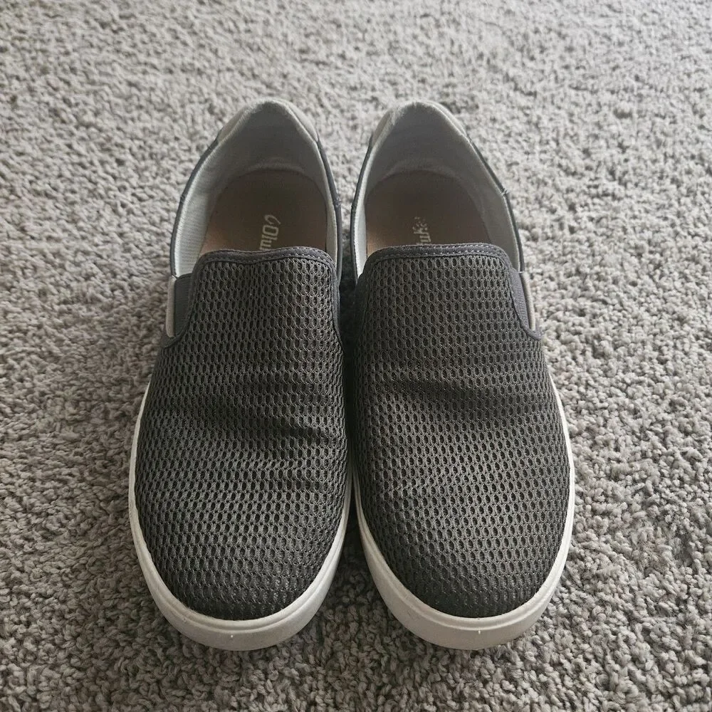 Olukai Lae'Ahi Gray Slip On Shoes Sneakers Mens Size 11 Mesh